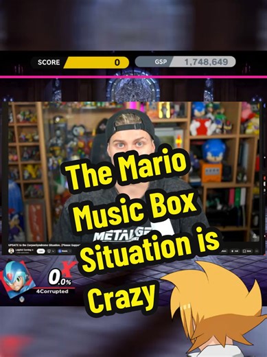 The Mario Music Box Situation is Crazy #fyp #reaction #drama #mariothemusicbox #gaming