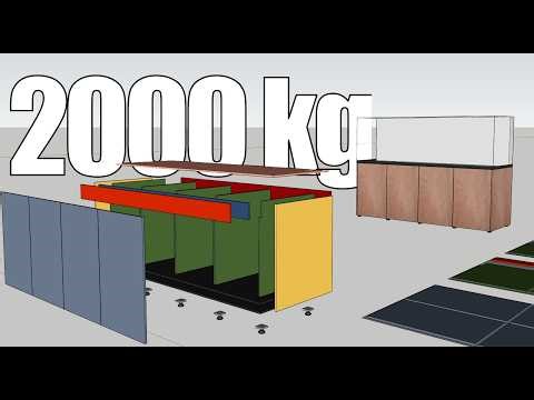 Designing a cabinet to hold a 2000kg fish tank in SketchUp | Full Furniture Design Process