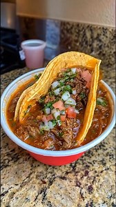 Biria tacos 🌮 Ingredients Meat: Beef chuck roast, short ribs, or oxtail Chiles: Dried Ancho & Guajillo (remove stems/seeds) Aromatics: Onion, garlic, tomatoes (optional) Spices: Cumin, oregano, cinnamon, bay leaves, coriander, smoked paprika Liquids: Beef broth, water, apple cider vinegar For Tacos: Corn tortillas, Oaxaca/Mozzarella cheese, chopped cilantro, chopped onion, lime wedges Instructions (General Steps) Prepare Chiles & Aromatics: Toast dried chiles, then soak in hot water until soft.