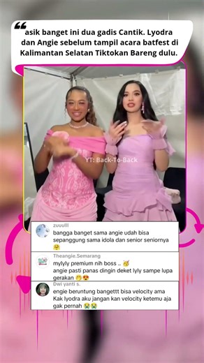 Lyodra dan Angie asik banget joget Dance Viral sebelum tampil di batfest #lyodra #angiecarvalho