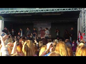 One Direction talking to the fans