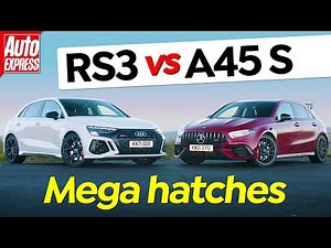 2022 Audi RS3 vs Mercedes-AMG A45 S: HEAD TO HEAD | Auto Express 4K