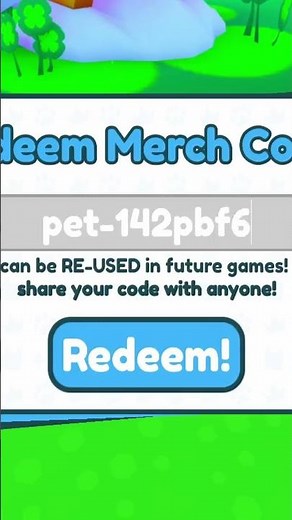 I Redeemed A Titanic Merch Code...😲 (Pet Simulator X) #shorts