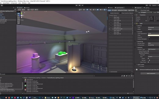 220-各光源设置-室内光照设计-02【unity2022入门教程】-技术美术入门系列-40_哔哩哔哩_bilibili