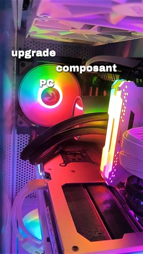 Il est temps de upgrade le pc avec le CORSAIR iCUE Link H100i RGB Blanc #corsair #corsairgaming