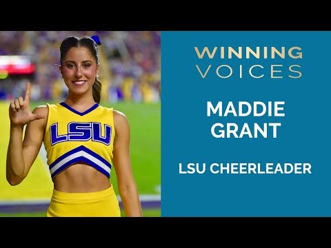 Winning voices Maddie Grant Cheerleader LSU