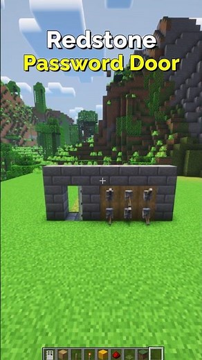 How to Make a Redstone Password Door in Minecraft – Build | CupSapling #minecraft #redstone #shorts