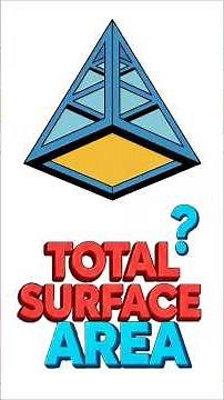 How to FIND the Total Surface of a PYRAMID? 🔺📐