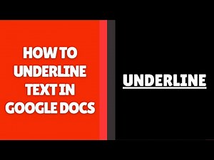 How to Underline Text in Google Docs | 2 Methods