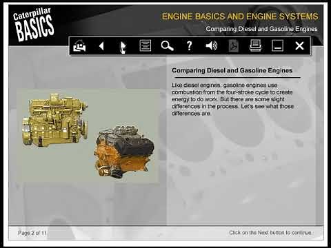Diesel Engine Basics part 1 - الكورس الكامل من كاتربيلر الخاص بمحركات الديزل الجزء الاول