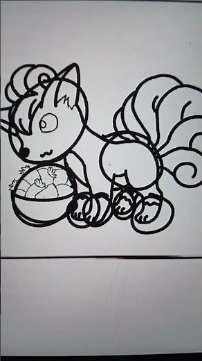 Drawing the 151 Pokémon of Gen 1 (Vulpix) song- "Cats" by LivingTombstone#art#drawing #pokemon
