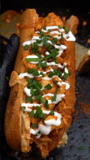 The Ultimate Buffalo Chicken Cheesesteak #cooking #buffalochicken #cheesesteak