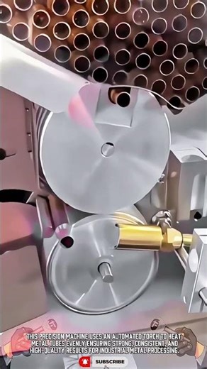 Precision Heating Machine: Automated Torch Tool for Metal Tube Processing #tooltechnology