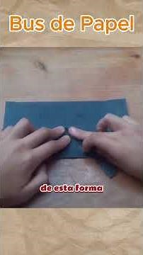 Learn how to make an amazing paper bus step by step! #origamiperu #paperfoldingperu #crafts