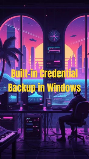 Windows has a built-in credential backup. #shorts #pctips #techtips #viral #itadvice #pc