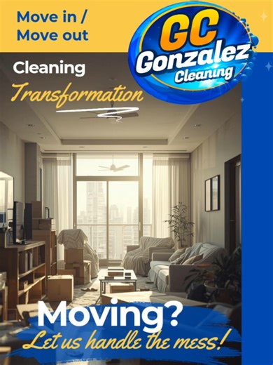 Moving in or moving out? Leave the cleaning to the pros at GC Cleaning Services and focus on your next chapter 🏡✨ ✔️ Deep, detailed cleaning ✔️ Move-in & move-out ready spaces ✔️ Reliable, on-time, professional service Make your move stress-free. 📲 Contact us today and let us handle the cleaning 1 (781) 607 1972 #MoveInMoveOut #cleaningservice #ProfessionalCleaning #BostonMA #GCCleaningServices