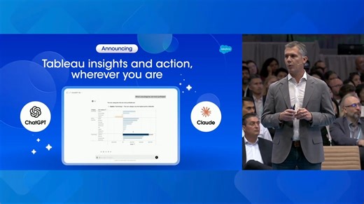 Tableau is democratizing data analysis with OpenAI ChatGPT and Anthropic Claude—enabling anyone to have access to real-time data insights. Catch all the announcements from the Tableau Keynote at Dreamforce #DF25: sforce.co/3J9PqpG | Tableau Software