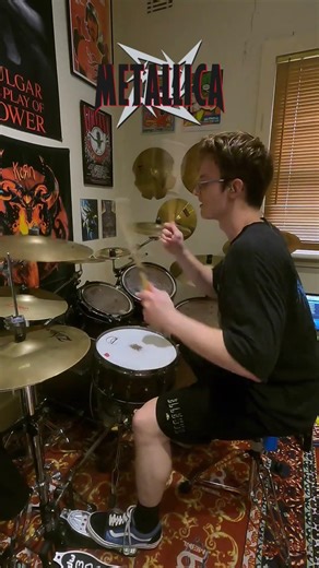 Metallica - BLACKENED drum cover #drummer #drums #metal #shorts #drumcover #metallica