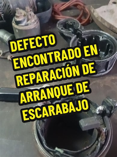 Reparación de arranque de escarabajo con defecto