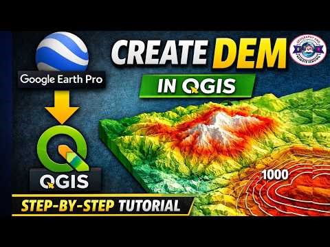 Create DEM in QGIS Using Google Earth Pro (Step-by-Step Tutorial)