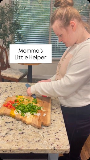 My girl gets so excited when it’s time to cook. Some of it is because she knows she will get to eat. But she definitely pays attention to everything I do and can emulate so much. And she is so proud when she knows she has done well. Let this be your sign to try something hard this week. Stretch yourself. Go out on a limb. It could bring something amazing into your life. #shemakeshardlookeasy #mommasinthekitchen #maemae #angelmansyndrome #youwontlearnifyoudonttry | Joyce Sanders
