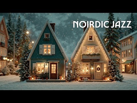 Snowy Jazz Christmas Village ~ Cozy Winter Ambience for Relaxing & Studying
