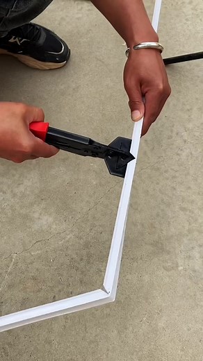 Quick PVC Cable Tray Angle Cuts with Burger Pieces