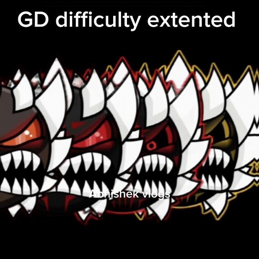 Geometry Dash Difficulty face Extended Version 2🔥