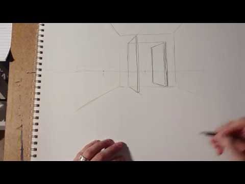 How to Draw Swinging Doors in Perspective