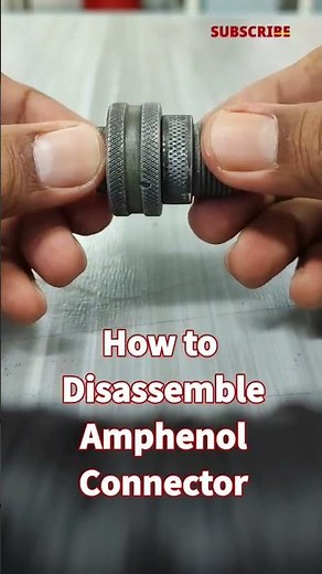 How to disassemble amphenol connector #shorts #diy