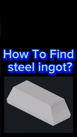 How to get steel ingot #Island