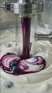 How 1,000,000 Blueberry Greek Yogurts Are Made Inside a Factory In Every 10 Seconds🫐🥛⚡ #foodfactory