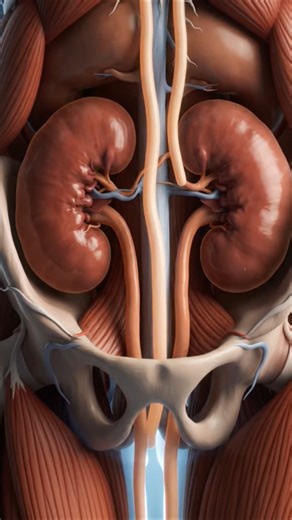 Where Are Your Kidneys Actually Located? 🧐 #Anatomy