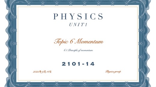 unit1 Topic 6.1 Principle of momentum Q1 (2101-14)