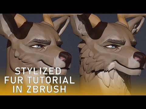 Stylized Fur Tutorial in Zbrush