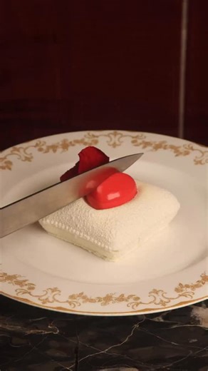 Romance is in the air at @savoygrillgordonramsay !! The sweet dreams pillow is filled with white chocolate, lemon mousse, raspberry and lychee compote, and a pistachio sponge - just stunning team ! | Gordon Ramsay
