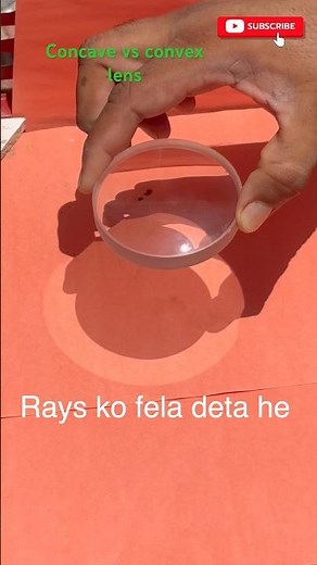 Convex and concave lens #carbon #experiment #science