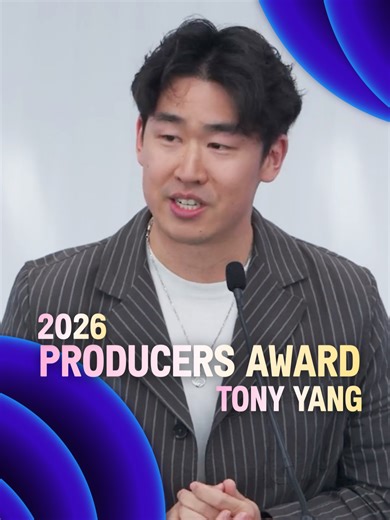 Tony Yang Accepts Producers Award at Spirit Awards 2026