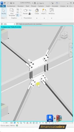 Revit Estructuras metálicas 🧑🏻‍💻 #revit #bim #estructuras