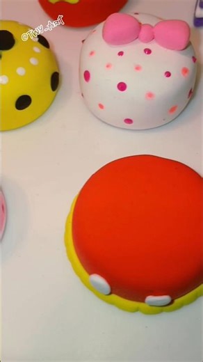 Mickey And Minnie Clay Cakes 🎂 🍰 #Miniature #MiniatureCake #Clay #FoamClay #SuperClay #FYP #SHORTS