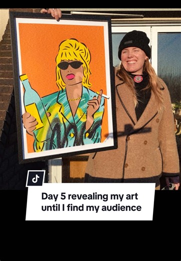 Art reveal day 5 🎨 Patsy Stone, Absolutely Fabulous, London, Brentford, Spray Paint, Looking for original art. Drone footage, for you page #FYP