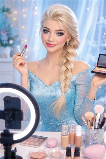 ICE Queen makeup tutorial