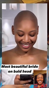 4.4K views · 100 reactions | Bride on bald head looking really beautiful.I recommend this natural makeup for all brides. #makeup #fypシ゚viralシfypシ゚viralシalシ | Tolu Esther Charles | Facebook