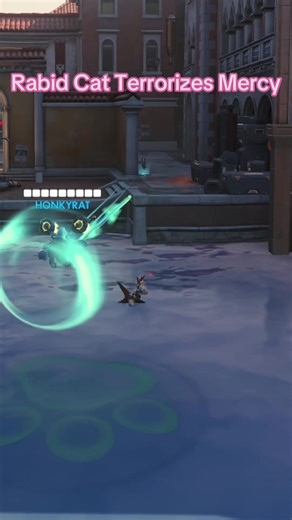 Terrorizing Mercy Mains With Jetpack Cat #overwatch #jetpackcat #mercyoverwatch #junkrat #thighenjoyerow