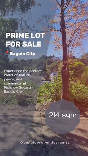 Own your piece of Baguio today — prime lot for sale in the City of Pines! 🌲 #baguiorealestate #realestateph #baguiopropertiesrealty #lotforsalephilippines #lotforsalebaguio #baguiolotsforsale #condoliving #realestateforsale #baguio #cityofpines #houseandlotforsaleph 📞 Message us now! | Baguio Properties Realty Services