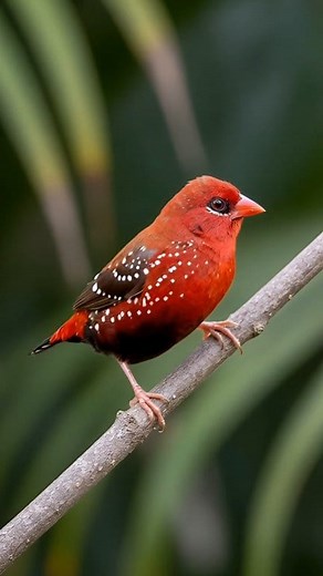 🌿 Red Avadavat — The Symbol of Love and Beauty in Nature 🌿 ❤️ ✨🎣 4K The red avadavat, red munia or strawberry finch, is a sparrow-sized bird of the family Estrildidae. It is found in the open fields and grasslands of tropical Asia and is popular as a cage bird due to the colourful plumage of the males in their breeding season. Scientific name Amandava amandava #RedAvadavat #birdsofinstagram #BirdWatching #naturelovers #nature #WildlifeReel #outdoor #WildlifeEncounter #birds #fblifestyle #Chri