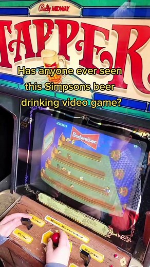 Simpsons Beer Drinking Arcade Game: Tapper!