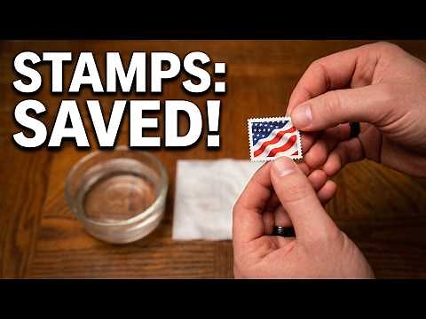 Remove Postage Stamps in Seconds With This Warm Water Trick