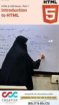 HTML Made Easy: Learn Table Attributes & Essential Tags with 15+ Years Expert – Prof. Heena Ashraf