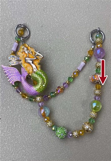 Mermaid Bag Chain with Rainbow Colors